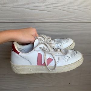 VEJA x Bellerose white leather sneakers